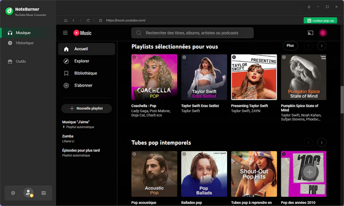 NoteBurner YouTube Music Converter