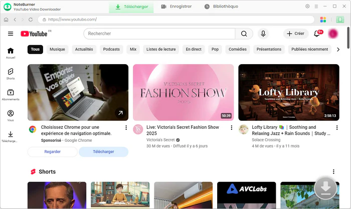 NoteBurner YouTube Video Downloader