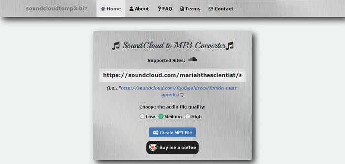 SoundCloud to MP3 Converter - soundcloudtomp3.biz