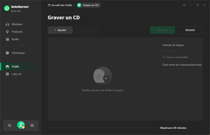 Graver de la musique sur CD