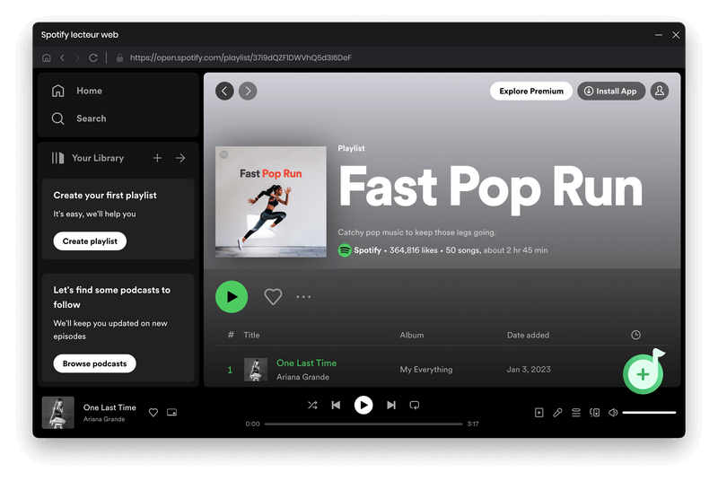 Ajoutez des titres Spotify au NoteBurner