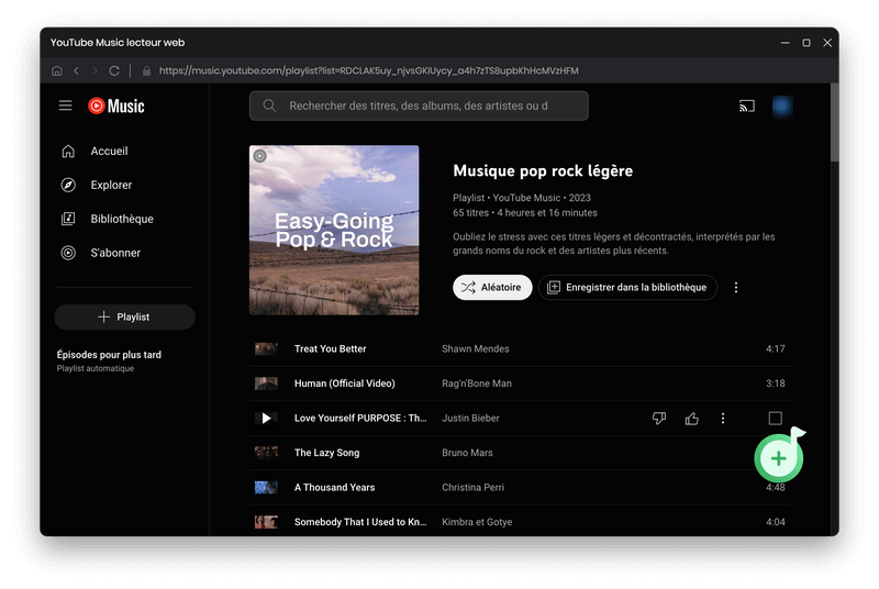 Ajoutez des chansons/albums/playlists de YouTube Music à NoteBurner