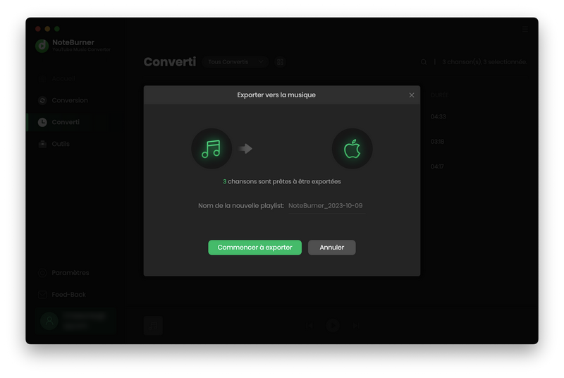 Importez les musiques YouTube Music dans iTunes