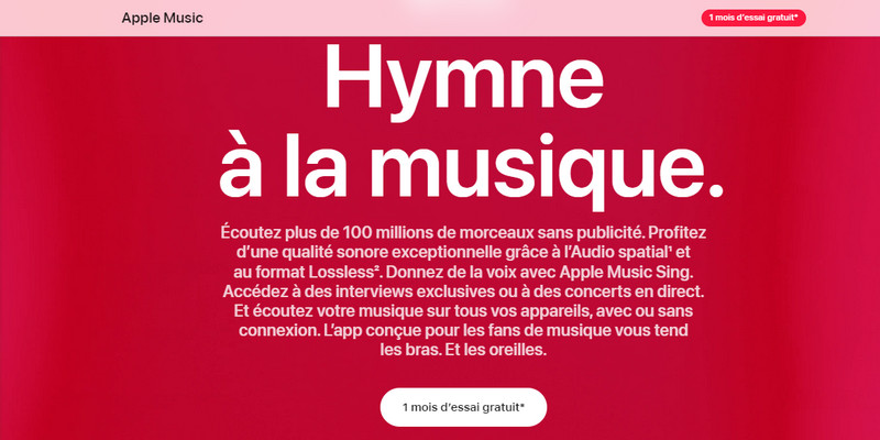 Profiter Apple Music 1 mois gratuit via un essai gratuit