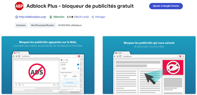 Adblock Plus : supprimer les publicités sur YouTube