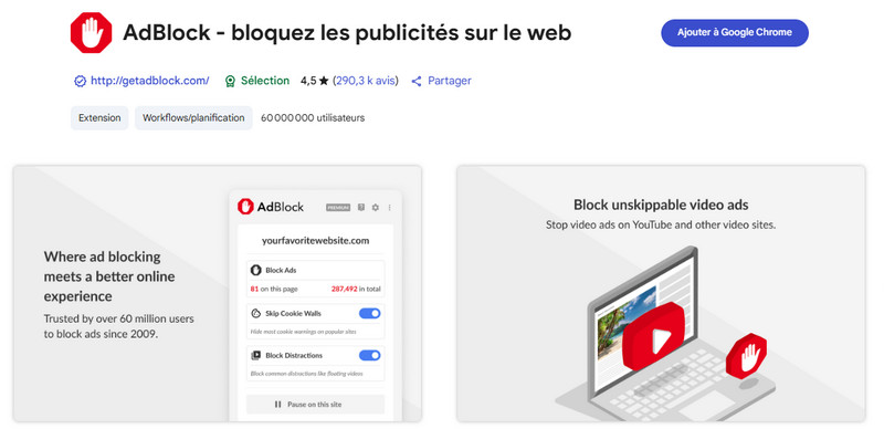 AdBlock : supprimer les pubs YouTube sur Firefox