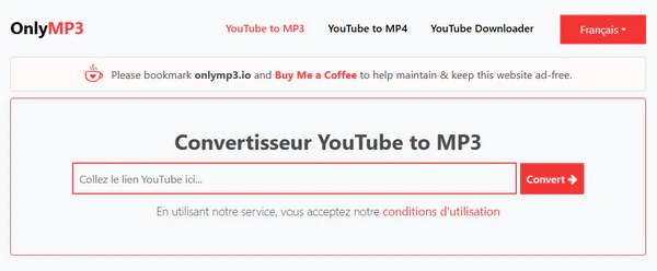 Site similair à SaveMP3 : OnlyMP3