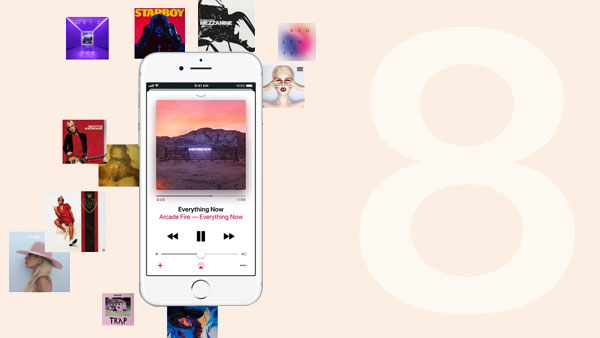 Jouer Apple Music sur iPhone 8