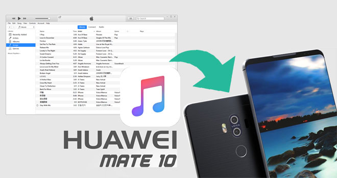 synchroniser musique Apple à Huawei Mate 10/10 Pro