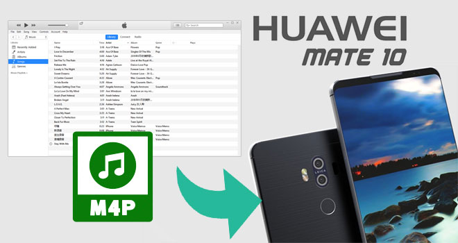 transférer iTunes M4P Music à Huawei Mate 10