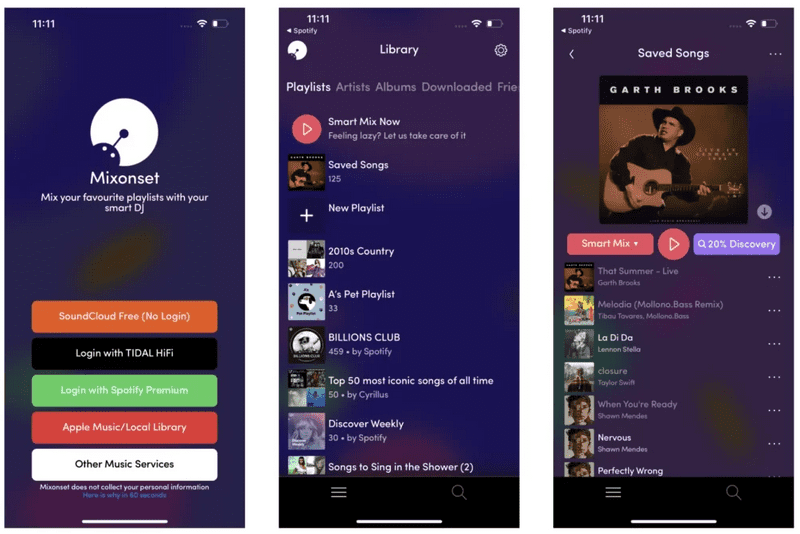 Mixer Spotify avec Mixonset