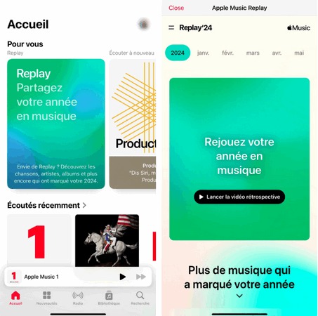 Accédez à Apple Music Replay sur iPhone/Android