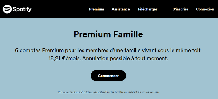 Rejoindre Spotify Premium gratuitement avec Spotify Famille