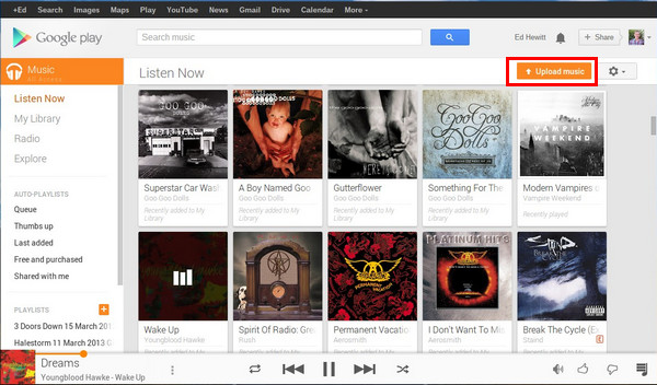 importer la musique Apple convertie sur Google Play Musique