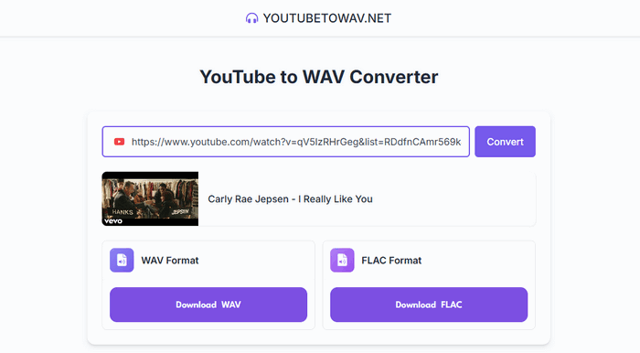 YouTube to WAV Converter : YOUTUBETOWAV.NET
