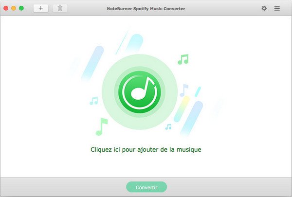 L'interface de NoteBurner Spotify Music Converter pour Mac