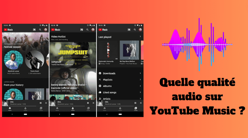 Qualité audio sur YouTube Music en 2024